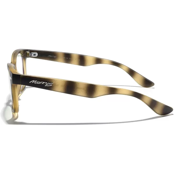 MERRYS Unisex Kids Polarized Sunglasses for kids Children Polarized Retro Sunglasses Age 312Zmatte Leopard FrameAntiblue Light Lens