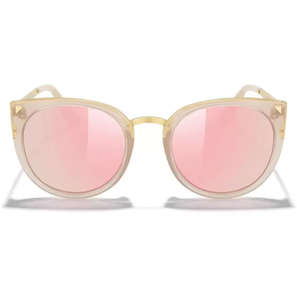 MERRYS Girls Cat Eye Sunglasses for kids Children Polarized Sunglasses S7001Tra Pink FrameGold MetalPink Mirror Lens