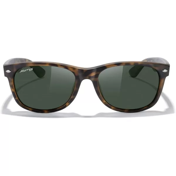 MERRYS Polarized Unisex Shades Sunglasses for Men and Women Vintage Polarized Sun Glasses Mirror LensMatte Leopard FrameG15 Lens