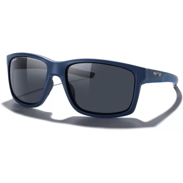 MERRYS Sports Polarized Sunglasses For Men Women Cycling Running Driving Golf Fishing UV400 Protection S9266Blue FrameBlack Polarized Lens