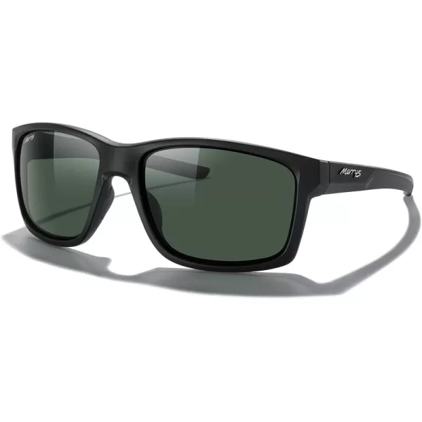 MERRYS Sports Polarized Sunglasses For Men Women Cycling Running Driving Golf Fishing UV400 Protection S9266Matte Black FrameG15 Polarized Lens