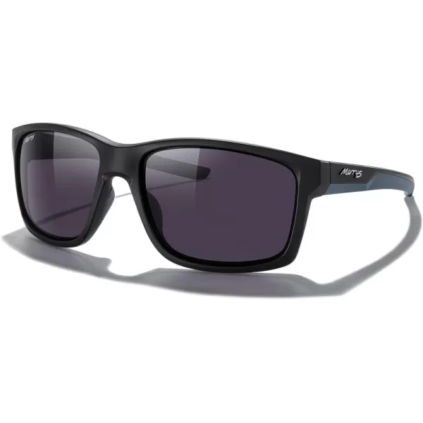 MERRYS Sports Polarized Sunglasses For Men Women Cycling Running Driving Golf Fishing UV400 Protection S9266Matte Black FrameViolet Polarized Lens