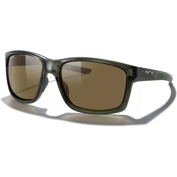 MERRYS Sports Polarized Sunglasses For Men Women Cycling Running Driving Golf Fishing UV400 Protection S9266Tra Green FrameBrown Polarized Lens