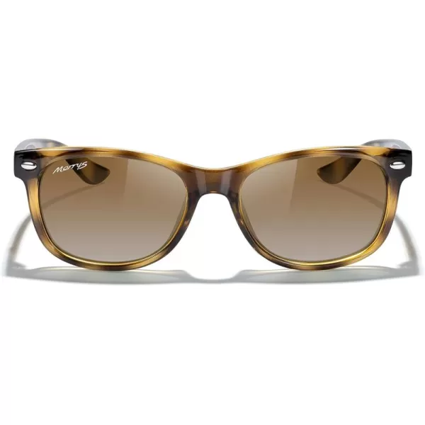 MERRYS Unisex Kids Polarized Sunglasses for kids Children Polarized Retro Sunglasses Age 312Leopard FrameBrown Gradient Lens
