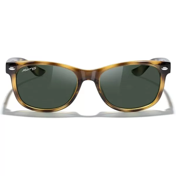 MERRYS Unisex Kids Polarized Sunglasses for kids Children Polarized Retro Sunglasses Age 312Leopard FrameG15 Lens