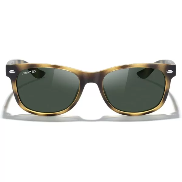 MERRYS Unisex Kids Polarized Sunglasses for kids Children Polarized Retro Sunglasses Age 312Matte Leopard FrameG15 Lens