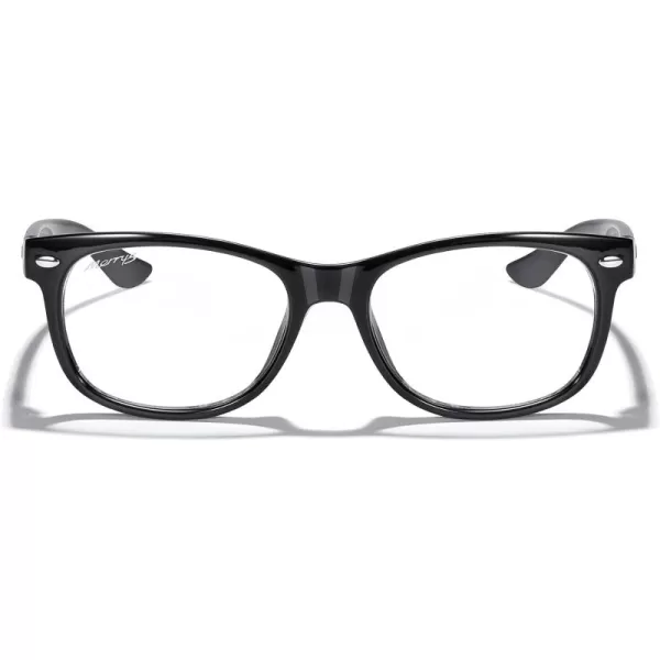 MERRYS Unisex Kids Polarized Sunglasses for kids Children Polarized Retro Sunglasses Age 312Zblack FrameAntiblue Light Lens