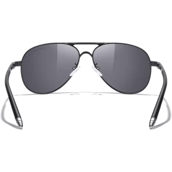MERRYS Aviator Sunglasses For Men Women Polarized Driving Sun glasses UV400 Protection S8513Black FrameSilver BridgeSilver Mirror Lens