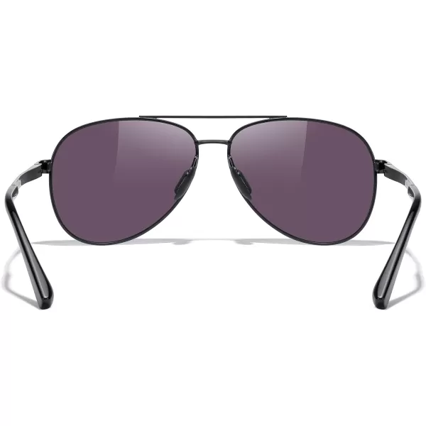 MERRYS Aviator Sunglasses for Men Women  Polarized Driving Sun glasses Mirrored Lens UV 400 Protection 58 MMBlack FrameGreen Mirror Lens