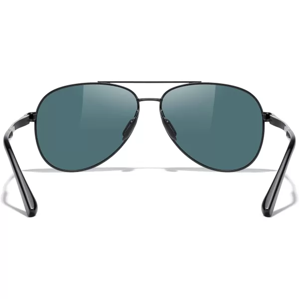 MERRYS Aviator Sunglasses for Men Women  Polarized Driving Sun glasses Mirrored Lens UV 400 Protection 58 MMBlack FrameRed Mirror Lens