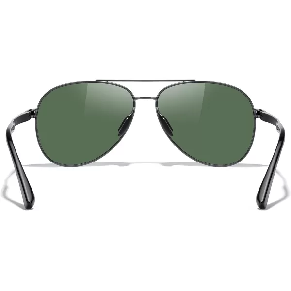 MERRYS Aviator Sunglasses for Men Women  Polarized Driving Sun glasses Mirrored Lens UV 400 Protection 58 MMGray FrameBlue Mirror Lens
