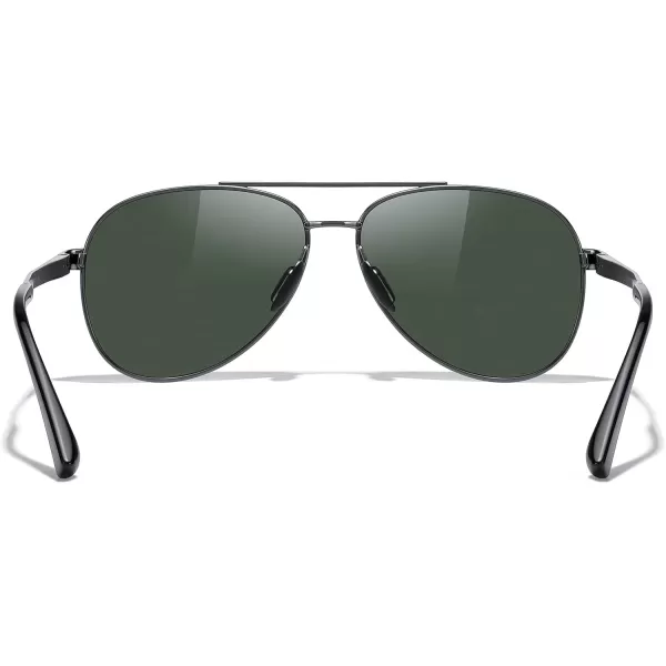 MERRYS Aviator Sunglasses for Men Women  Polarized Driving Sun glasses Mirrored Lens UV 400 Protection 58 MMGray FrameG15 Lens