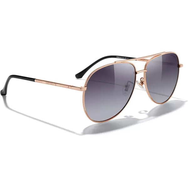 MERRYS Aviator Sunglasses for Women Men Polarized Mirror Lens with Case  Polarized Driving Sun glasses 60 MMRose Gold FramePurple Gradient Lens