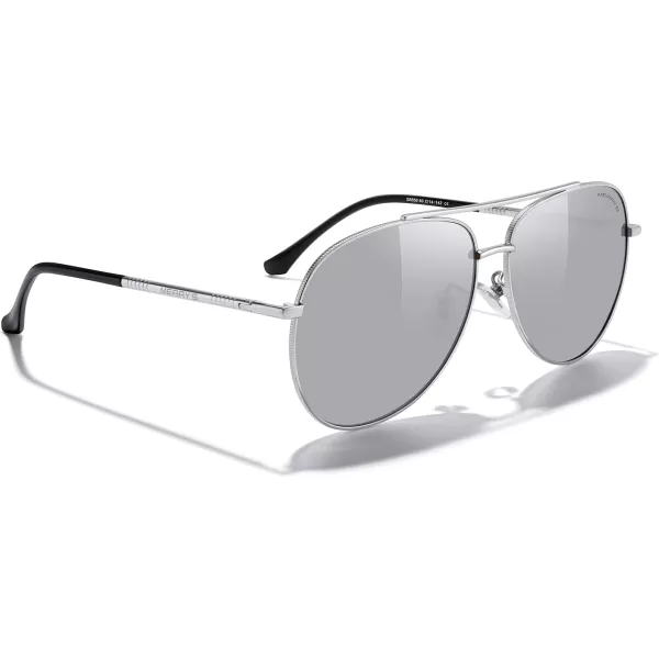 MERRYS Aviator Sunglasses for Women Men Polarized Mirror Lens with Case  Polarized Driving Sun glasses 60 MMSilver FrameSilver Mirror Lens