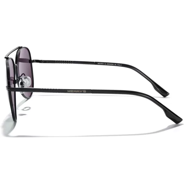 MERRYS Classic Mirrored Aviator Sunglasses for Men Women Polarized Driving Fishing Mens SunglassesBlack FrameGreen Mirror Lens