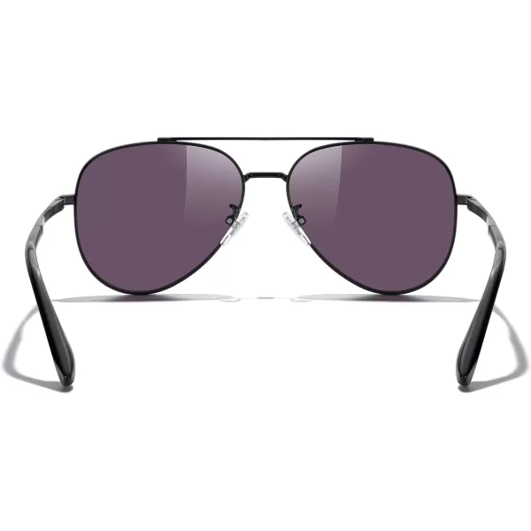 MERRYS Classic Mirrored Aviator Sunglasses for Men Women Polarized Driving Fishing Mens SunglassesBlack FrameGreen Mirror Lens