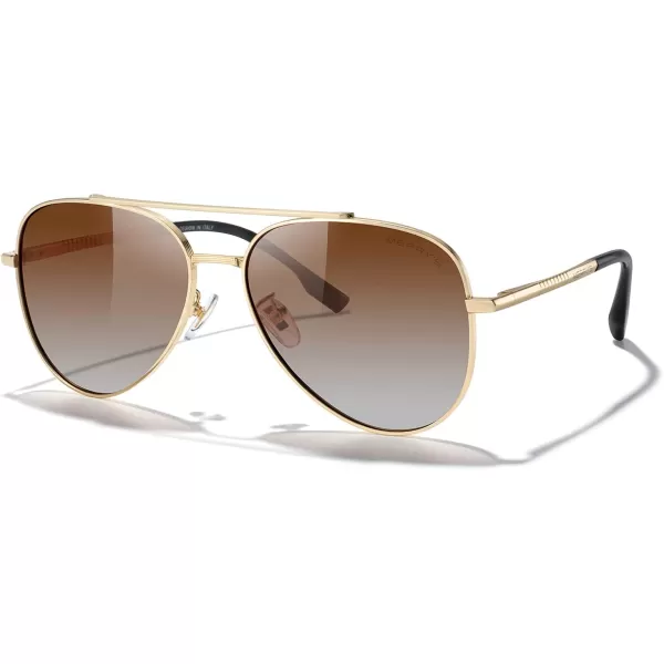 MERRYS Classic Mirrored Aviator Sunglasses for Men Women Polarized Driving Fishing Mens SunglassesGold FrameBrown Gradient Lens