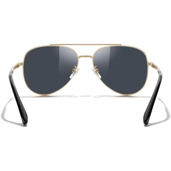 MERRYS Classic Mirrored Aviator Sunglasses for Men Women Polarized Driving Fishing Mens SunglassesGold FrameGold Mirror Lens