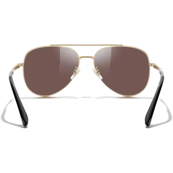 MERRYS Classic Mirrored Aviator Sunglasses for Men Women Polarized Driving Fishing Mens SunglassesGold FrameGreen Mirror Lens