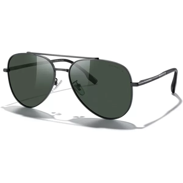 MERRYS Classic Mirrored Aviator Sunglasses for Men Women Polarized Driving Fishing Mens SunglassesGray FrameG15 Lens