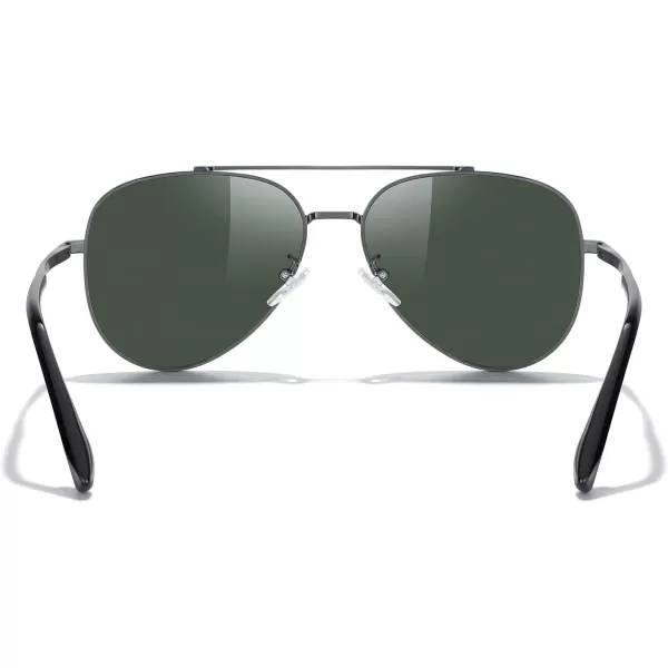 MERRYS Classic Mirrored Aviator Sunglasses for Men Women Polarized Driving Fishing Mens SunglassesGray FrameG15 Lens