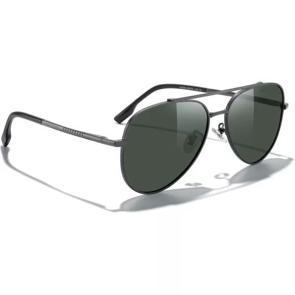 MERRYS Classic Mirrored Aviator Sunglasses for Men Women Polarized Driving Fishing Mens SunglassesGray FrameG15 Lens