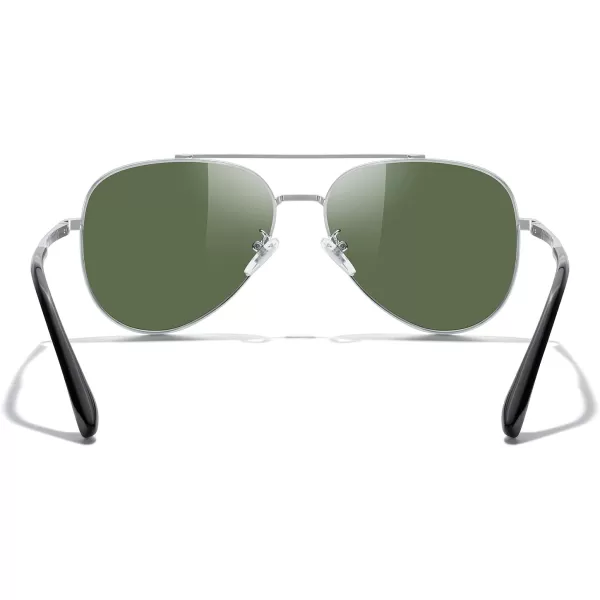 MERRYS Classic Mirrored Aviator Sunglasses for Men Women Polarized Driving Fishing Mens SunglassesSilver FramePurple Mirror Lens