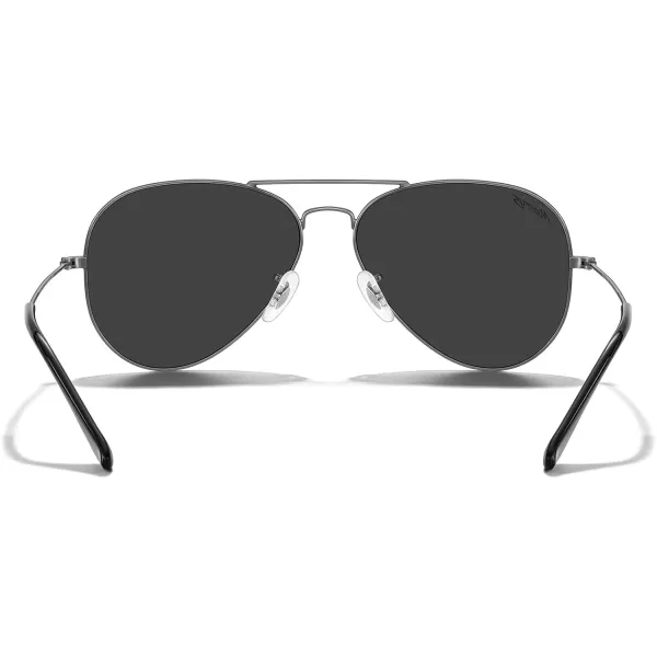 MERRYS Classic Polarized Aviator Sunglasses for Men Women S6025Gunmetal FrameBlack Lens
