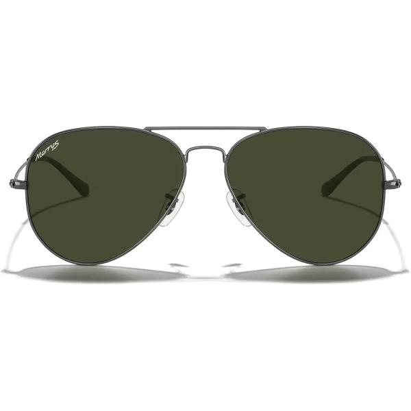 MERRYS Classic Polarized Aviator Sunglasses for Men Women S6025Gunmetal FrameG15 Lens