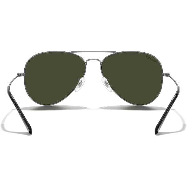 MERRYS Classic Polarized Aviator Sunglasses for Men Women S6025Gunmetal FrameG15 Lens