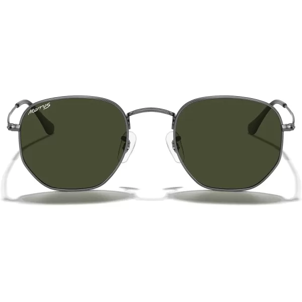 MERRYS Classic Polarized Sunglasses for Women Men Vintage Polygon Square Shades S6548Gunmetal FrameG15 Lens