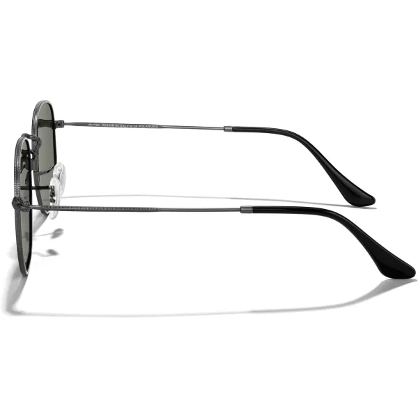 MERRYS Classic Polarized Sunglasses for Women Men Vintage Polygon Square Shades S6548Gunmetal FrameG15 Lens