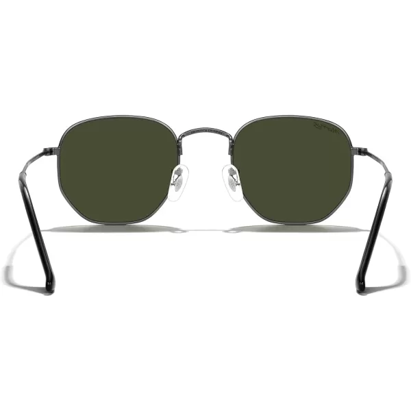 MERRYS Classic Polarized Sunglasses for Women Men Vintage Polygon Square Shades S6548Gunmetal FrameG15 Lens