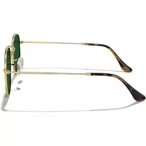 MERRYS Classic Polarized Sunglasses for Women Men Vintage Polygon Square Shades S6548Polished Gold FrameCyclamen Lens