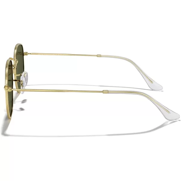 MERRYS Classic Polarized Sunglasses for Women Men Vintage Polygon Square Shades S6548Polished Gold FrameG15 Lens