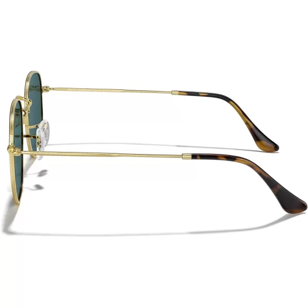 MERRYS Classic Polarized Sunglasses for Women Men Vintage Polygon Square Shades S6548Polished Gold FrameOrange Mirror Lens