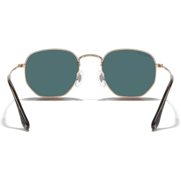 MERRYS Classic Polarized Sunglasses for Women Men Vintage Polygon Square Shades S6548Rose Gold FrameCopper Lens