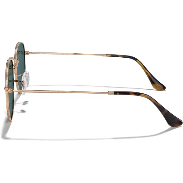 MERRYS Classic Polarized Sunglasses for Women Men Vintage Polygon Square Shades S6548Rose Gold FrameCopper Lens