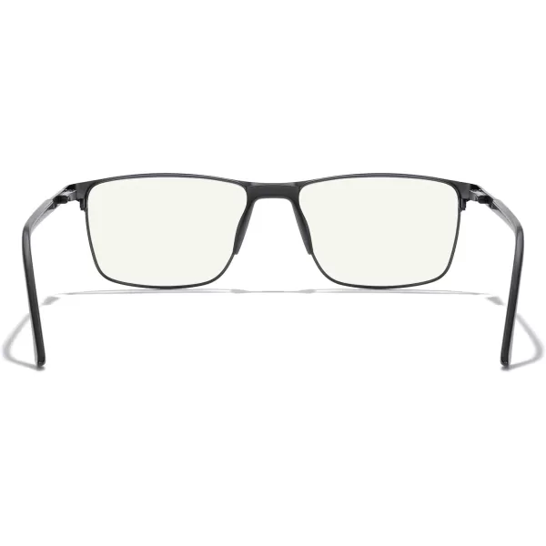 MERRYS Fashion Blue Light Blocking Glasses  Reading Glasses Metal Frame Spring Hinge Readers for Men EyeglassesBlack52mm