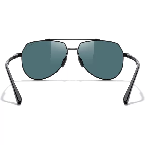 MERRYS Men Classic Pilot Sunglasses for Men Women  Polarized Driving Sun glasses Mirrored Lens UV 400 Protection 58 MMAblack FrameRed Mirror Lens
