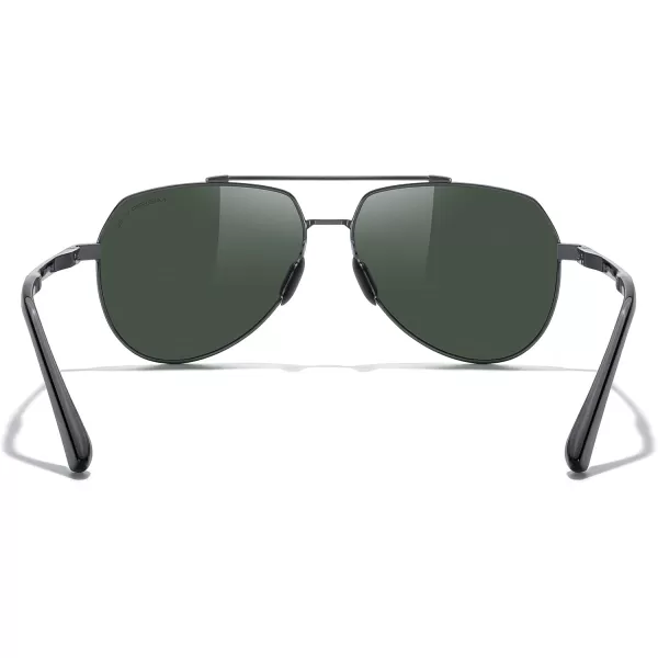 MERRYS Men Classic Pilot Sunglasses for Men Women  Polarized Driving Sun glasses Mirrored Lens UV 400 Protection 58 MMAgray FrameG15 Lens