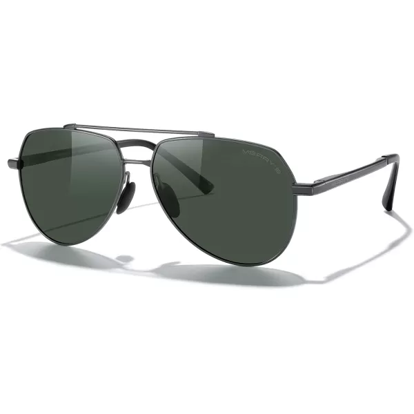 MERRYS Men Classic Pilot Sunglasses for Men Women  Polarized Driving Sun glasses Mirrored Lens UV 400 Protection 58 MMAgray FrameG15 Lens