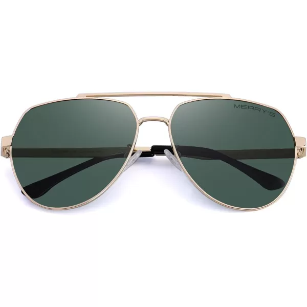 MERRYS Men Classic Pilot Sunglasses for Men Women  Polarized Driving Sun glasses Mirrored Lens UV 400 Protection 58 MMZg15