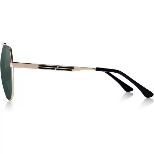 MERRYS Men Classic Pilot Sunglasses for Men Women  Polarized Driving Sun glasses Mirrored Lens UV 400 Protection 58 MMZg15