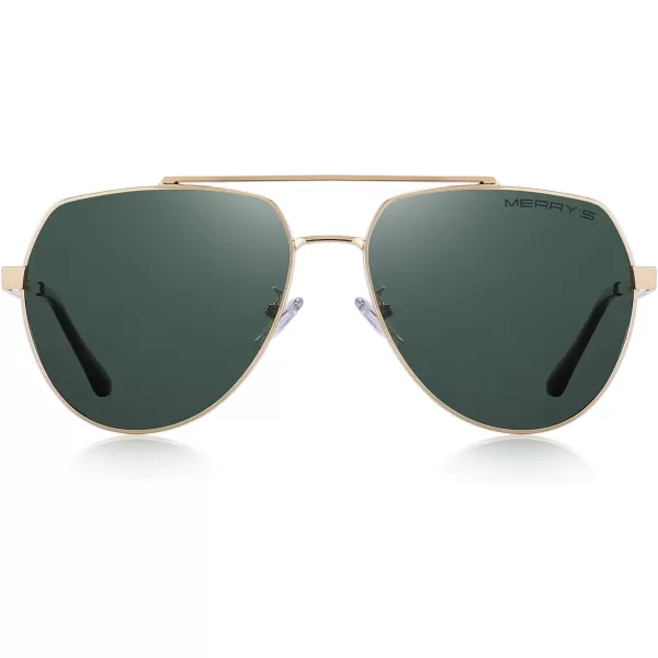 MERRYS Men Classic Pilot Sunglasses for Men Women  Polarized Driving Sun glasses Mirrored Lens UV 400 Protection 58 MMZg15
