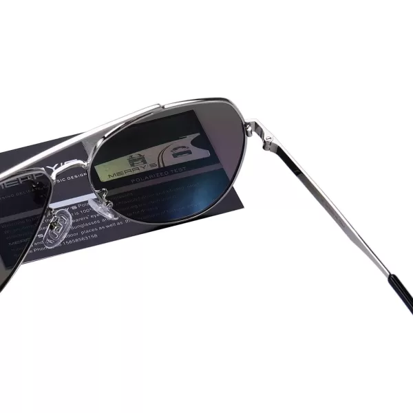 MERRYS Men Classic Pilot Sunglasses for Men Women  Polarized Driving Sun glasses Mirrored Lens UV 400 Protection 58 MMZgreen Mirror