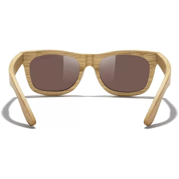 MERRYS Men Wooden Polarized Sunglasses 100 UV vintage Eyewear S5140Blue
