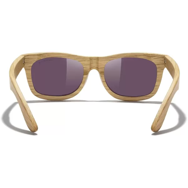 MERRYS Men Wooden Polarized Sunglasses 100 UV vintage Eyewear S5140Green
