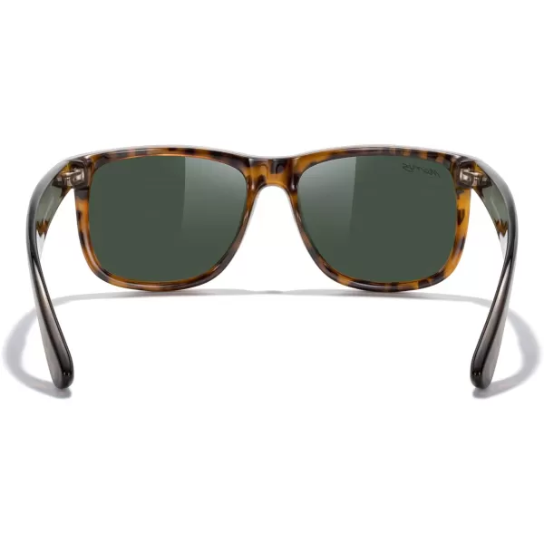 MERRYS Mens Rectangular Polarized Sunglasses UV400 Protection for Driving Fishing Hiking Golf Outdoor Sport Glasses S8165Leopard FrameG15 Lens