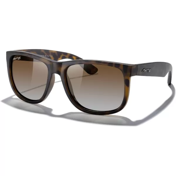MERRYS Mens Rectangular Polarized Sunglasses UV400 Protection for Driving Fishing Hiking Golf Outdoor Sport Glasses S8165Matte Leopard FrameBrown Gradient Lens